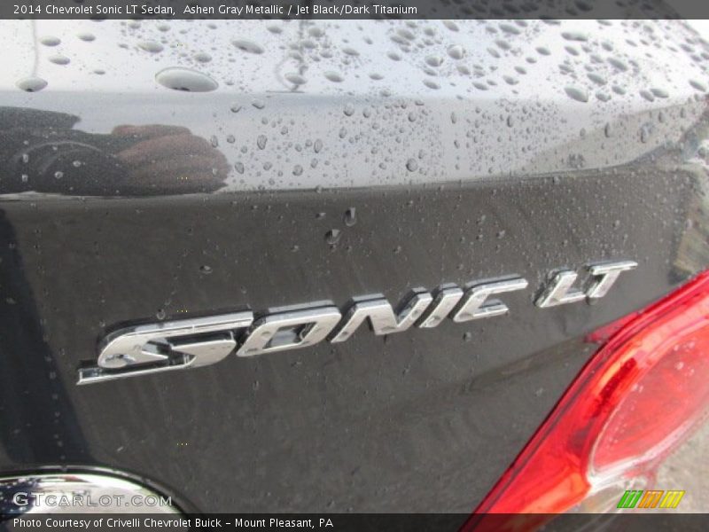 Ashen Gray Metallic / Jet Black/Dark Titanium 2014 Chevrolet Sonic LT Sedan