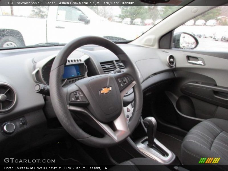 Ashen Gray Metallic / Jet Black/Dark Titanium 2014 Chevrolet Sonic LT Sedan