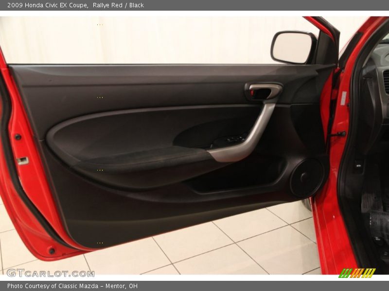 Rallye Red / Black 2009 Honda Civic EX Coupe