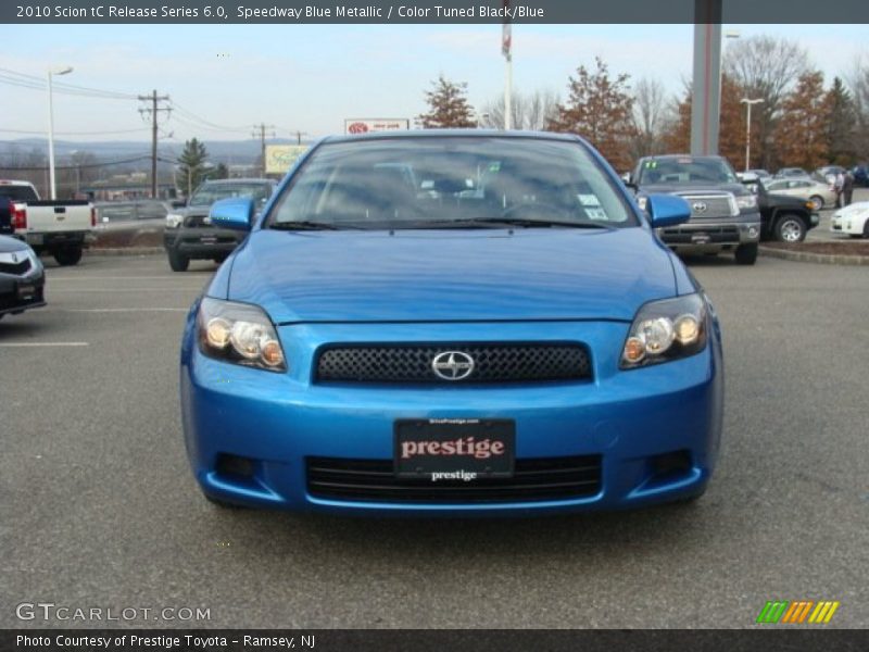 Speedway Blue Metallic / Color Tuned Black/Blue 2010 Scion tC Release Series 6.0