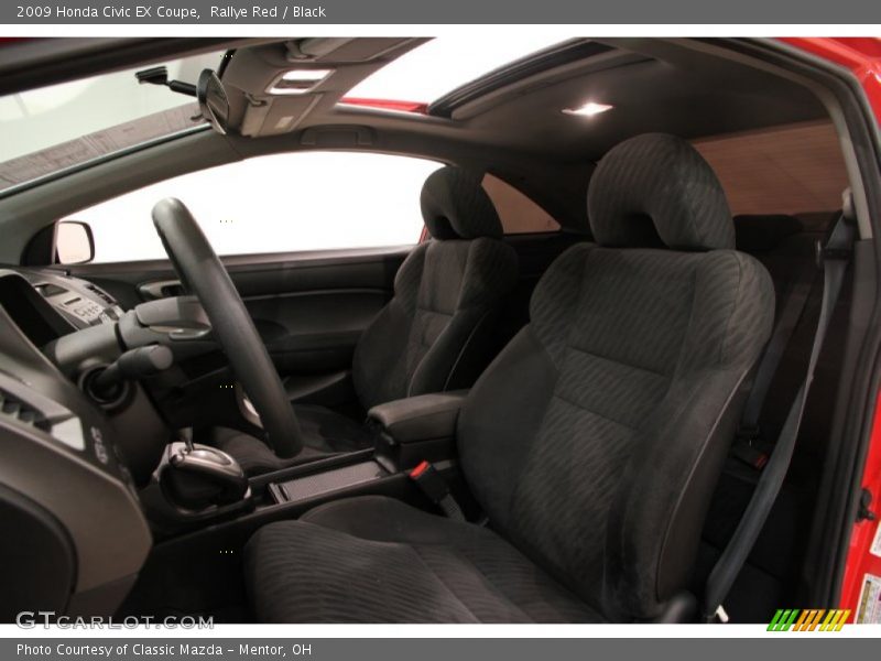 Rallye Red / Black 2009 Honda Civic EX Coupe
