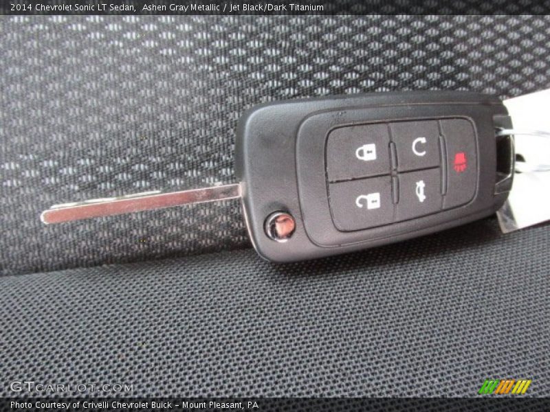 Ashen Gray Metallic / Jet Black/Dark Titanium 2014 Chevrolet Sonic LT Sedan
