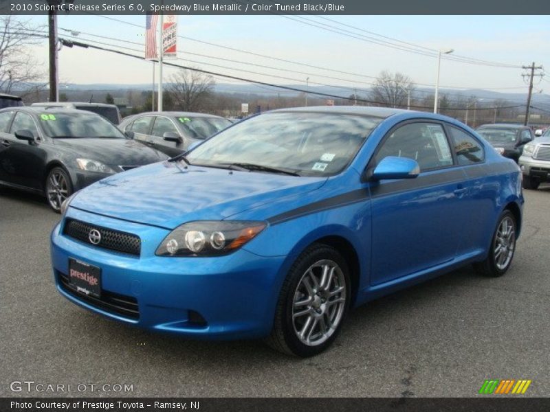 Speedway Blue Metallic / Color Tuned Black/Blue 2010 Scion tC Release Series 6.0