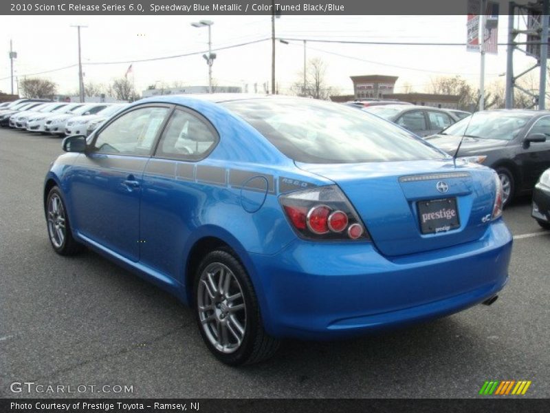 Speedway Blue Metallic / Color Tuned Black/Blue 2010 Scion tC Release Series 6.0