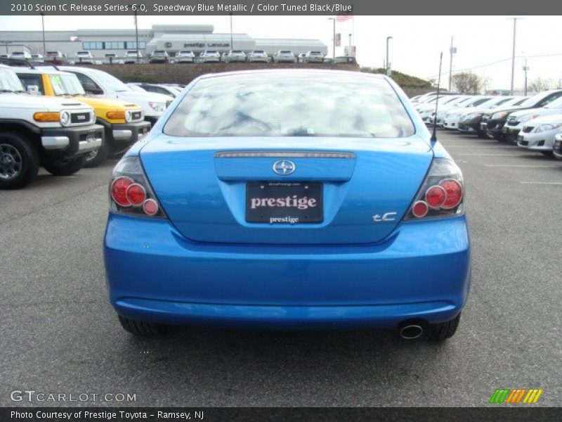 Speedway Blue Metallic / Color Tuned Black/Blue 2010 Scion tC Release Series 6.0