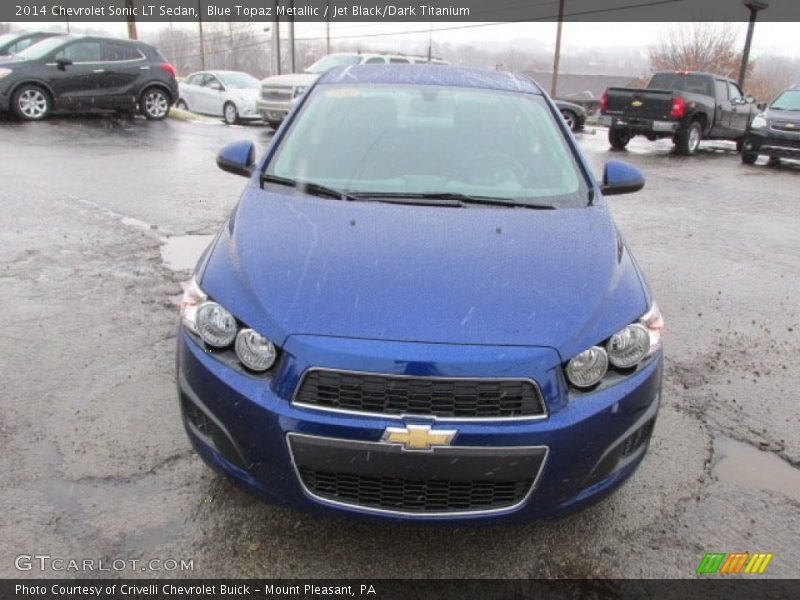 Blue Topaz Metallic / Jet Black/Dark Titanium 2014 Chevrolet Sonic LT Sedan