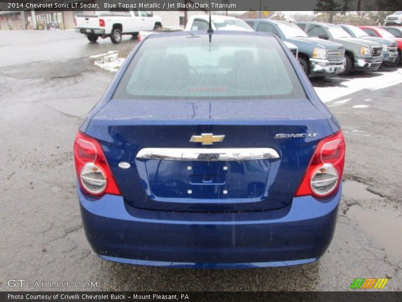 Blue Topaz Metallic / Jet Black/Dark Titanium 2014 Chevrolet Sonic LT Sedan