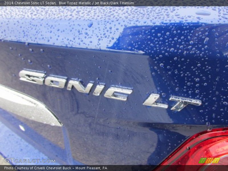 Blue Topaz Metallic / Jet Black/Dark Titanium 2014 Chevrolet Sonic LT Sedan