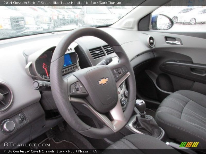 Blue Topaz Metallic / Jet Black/Dark Titanium 2014 Chevrolet Sonic LT Sedan