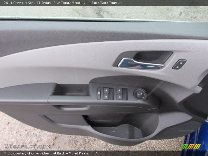 Blue Topaz Metallic / Jet Black/Dark Titanium 2014 Chevrolet Sonic LT Sedan