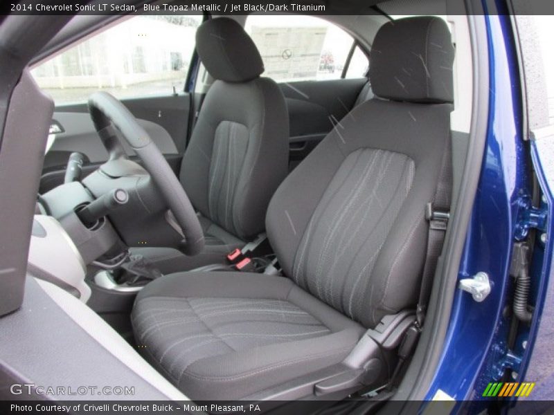 Blue Topaz Metallic / Jet Black/Dark Titanium 2014 Chevrolet Sonic LT Sedan