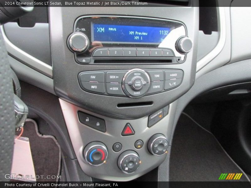 Blue Topaz Metallic / Jet Black/Dark Titanium 2014 Chevrolet Sonic LT Sedan