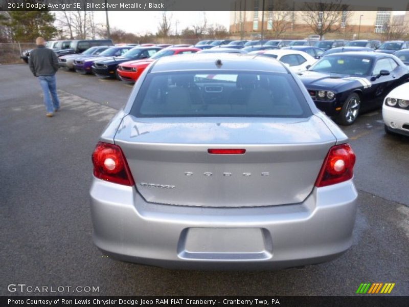 Billet Silver Metallic / Black 2014 Dodge Avenger SE