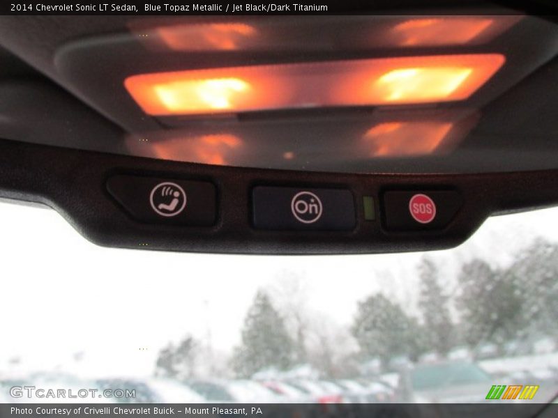 Blue Topaz Metallic / Jet Black/Dark Titanium 2014 Chevrolet Sonic LT Sedan