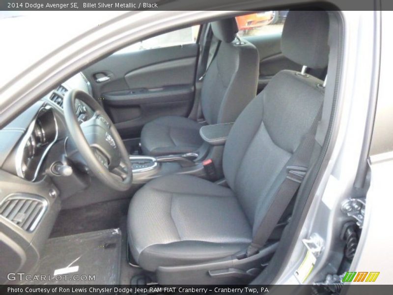 Billet Silver Metallic / Black 2014 Dodge Avenger SE