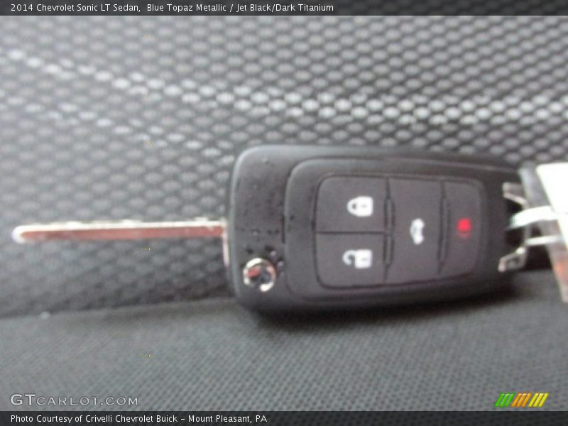 Blue Topaz Metallic / Jet Black/Dark Titanium 2014 Chevrolet Sonic LT Sedan