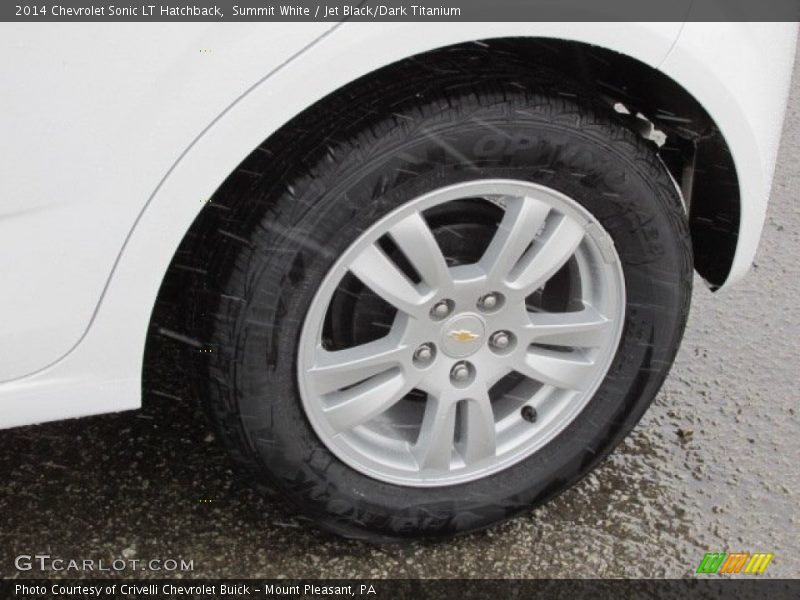 Summit White / Jet Black/Dark Titanium 2014 Chevrolet Sonic LT Hatchback