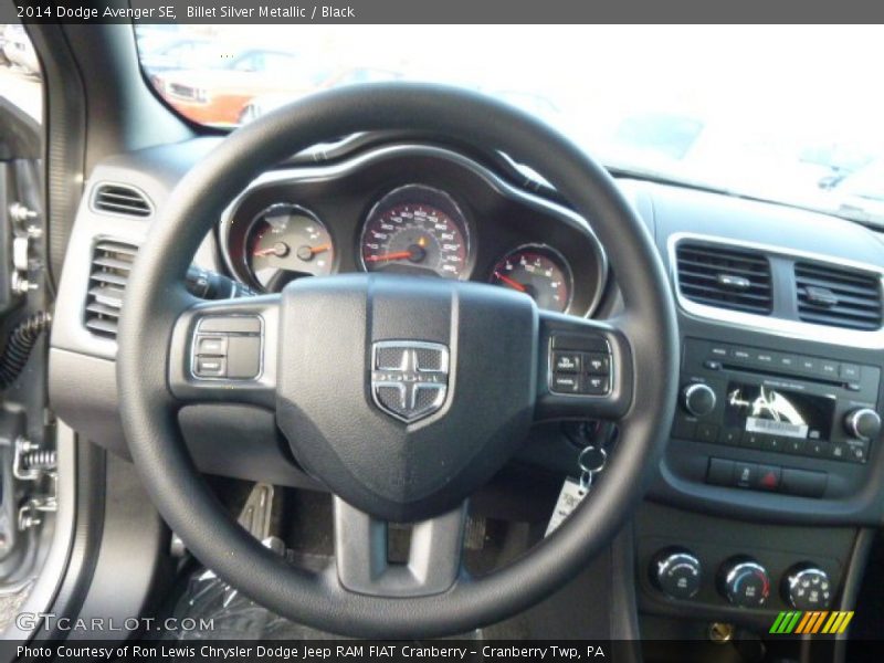 Billet Silver Metallic / Black 2014 Dodge Avenger SE