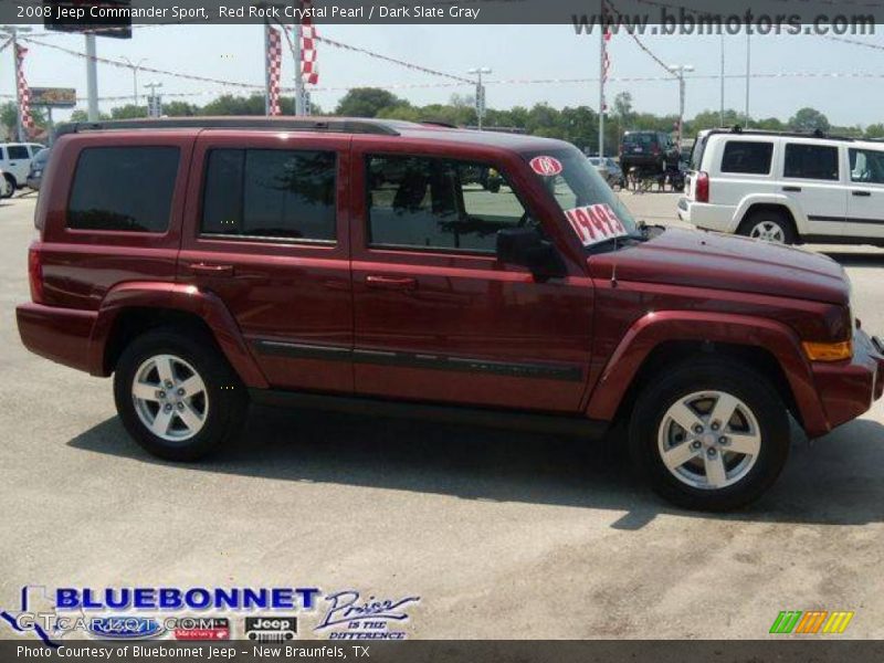 Red Rock Crystal Pearl / Dark Slate Gray 2008 Jeep Commander Sport