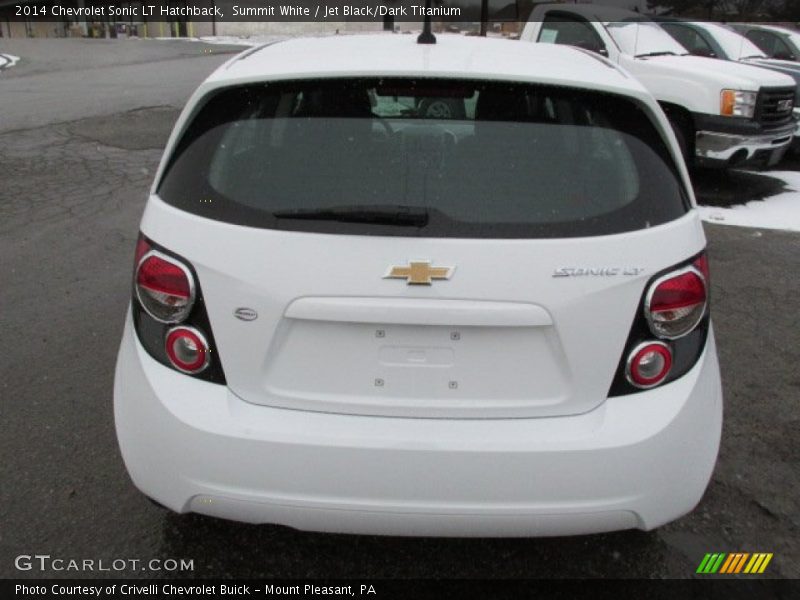 Summit White / Jet Black/Dark Titanium 2014 Chevrolet Sonic LT Hatchback