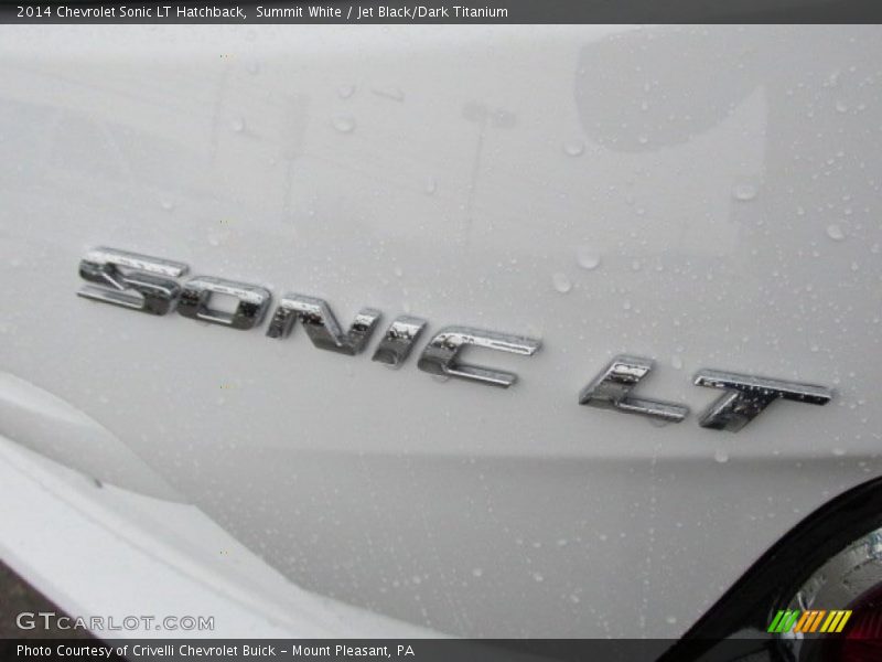 Summit White / Jet Black/Dark Titanium 2014 Chevrolet Sonic LT Hatchback