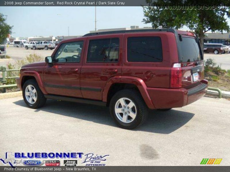Red Rock Crystal Pearl / Dark Slate Gray 2008 Jeep Commander Sport
