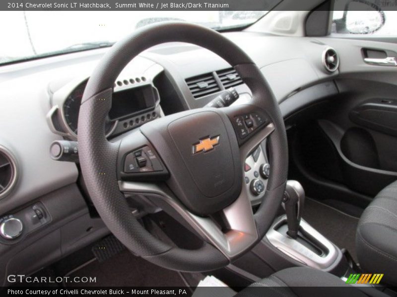 Summit White / Jet Black/Dark Titanium 2014 Chevrolet Sonic LT Hatchback