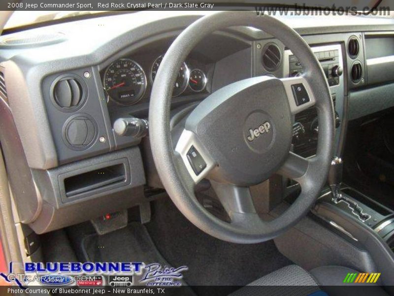 Red Rock Crystal Pearl / Dark Slate Gray 2008 Jeep Commander Sport