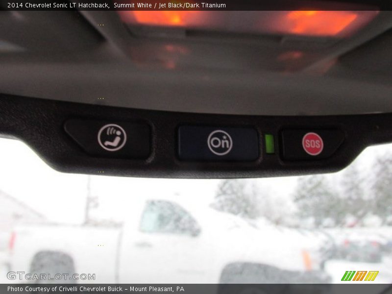 Summit White / Jet Black/Dark Titanium 2014 Chevrolet Sonic LT Hatchback