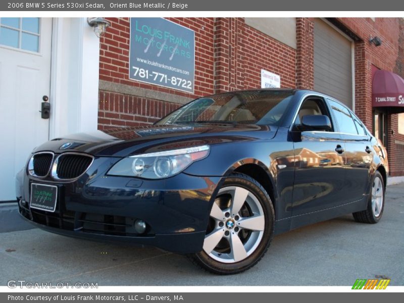 Orient Blue Metallic / Beige 2006 BMW 5 Series 530xi Sedan