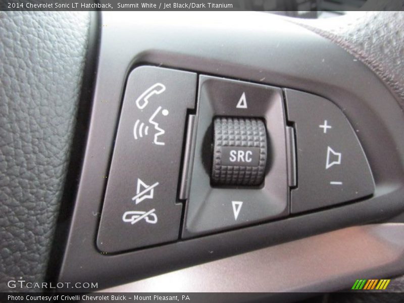 Summit White / Jet Black/Dark Titanium 2014 Chevrolet Sonic LT Hatchback