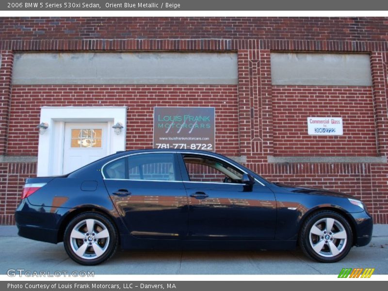Orient Blue Metallic / Beige 2006 BMW 5 Series 530xi Sedan