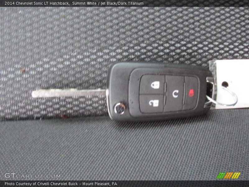 Summit White / Jet Black/Dark Titanium 2014 Chevrolet Sonic LT Hatchback