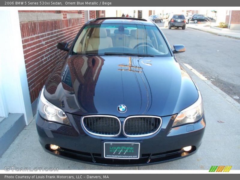 Orient Blue Metallic / Beige 2006 BMW 5 Series 530xi Sedan