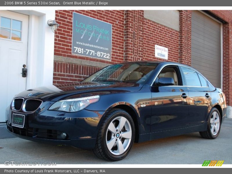 Orient Blue Metallic / Beige 2006 BMW 5 Series 530xi Sedan
