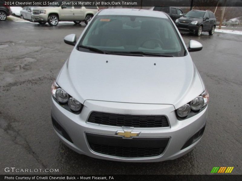 Silver Ice Metallic / Jet Black/Dark Titanium 2014 Chevrolet Sonic LS Sedan