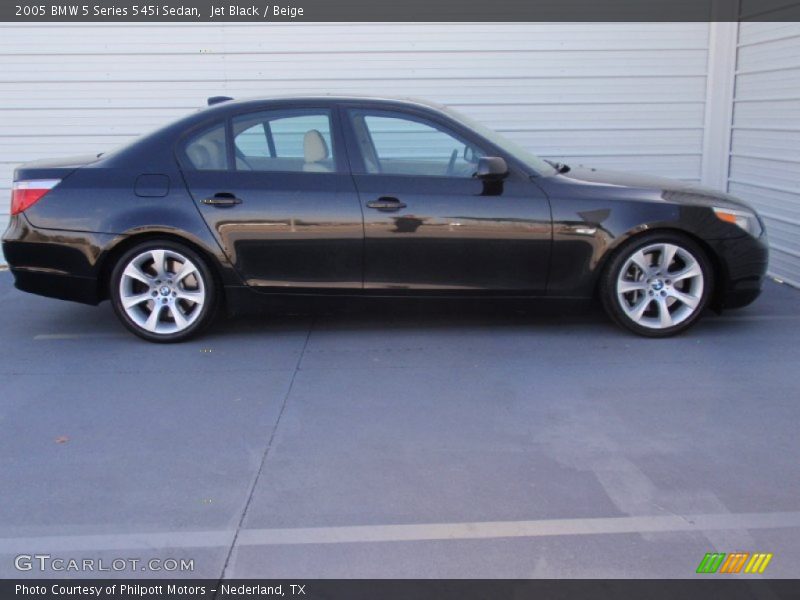 Jet Black / Beige 2005 BMW 5 Series 545i Sedan