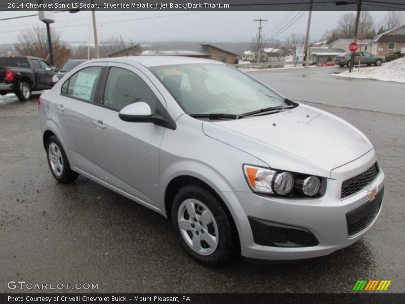 Silver Ice Metallic / Jet Black/Dark Titanium 2014 Chevrolet Sonic LS Sedan