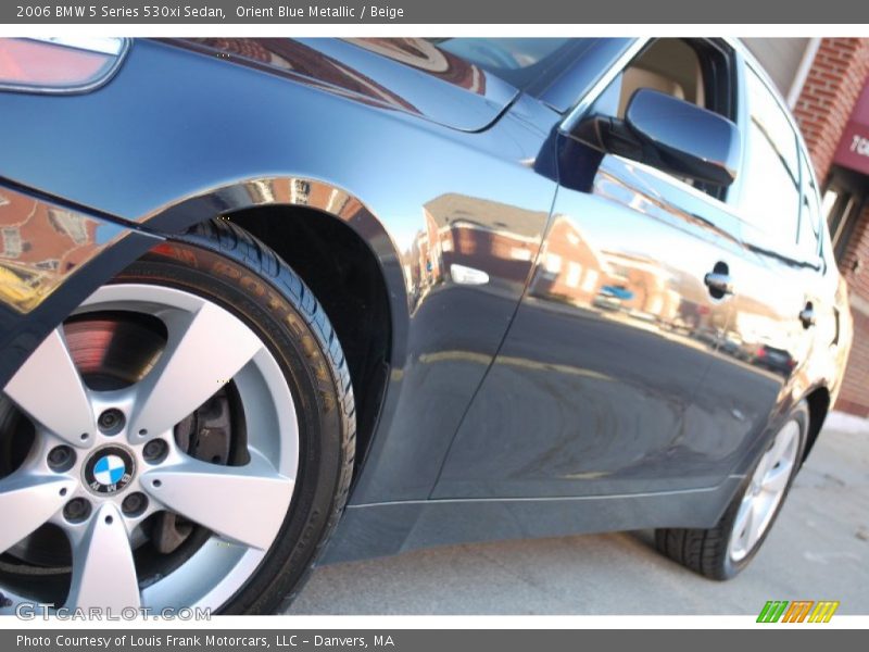 Orient Blue Metallic / Beige 2006 BMW 5 Series 530xi Sedan