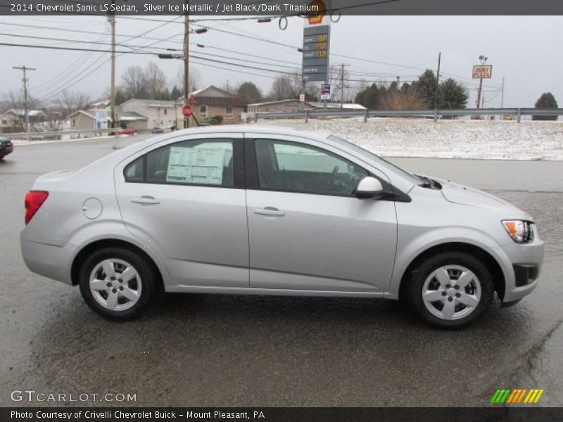 Silver Ice Metallic / Jet Black/Dark Titanium 2014 Chevrolet Sonic LS Sedan
