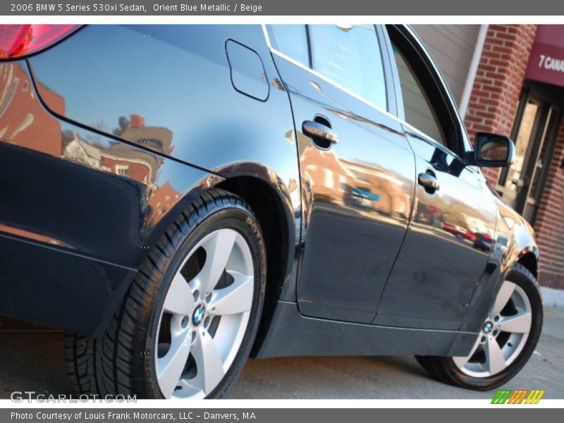 Orient Blue Metallic / Beige 2006 BMW 5 Series 530xi Sedan