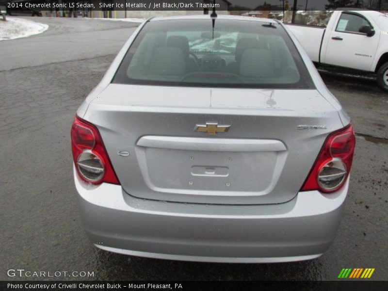 Silver Ice Metallic / Jet Black/Dark Titanium 2014 Chevrolet Sonic LS Sedan