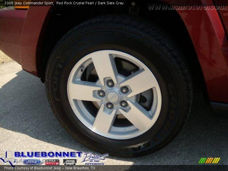 Red Rock Crystal Pearl / Dark Slate Gray 2008 Jeep Commander Sport