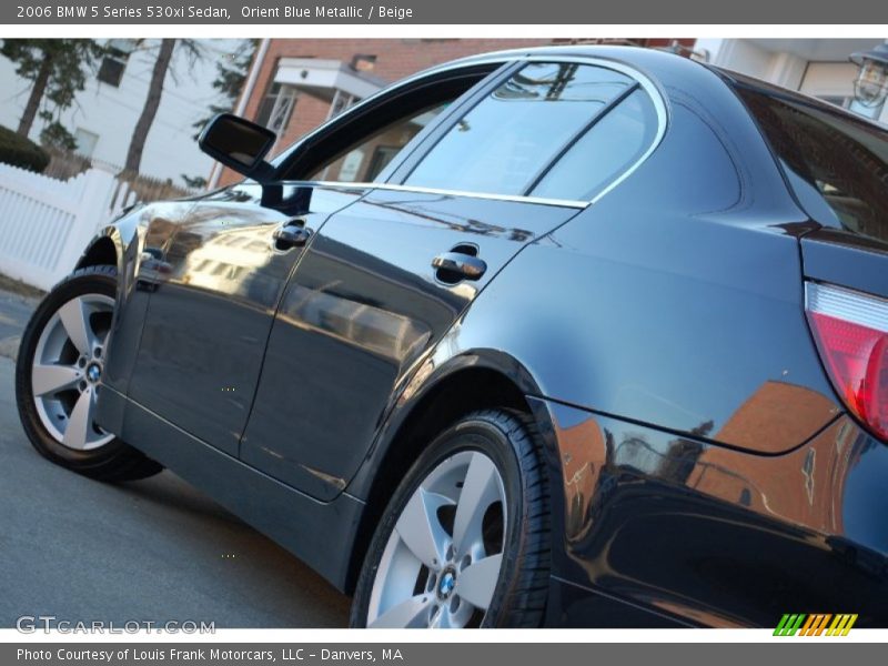 Orient Blue Metallic / Beige 2006 BMW 5 Series 530xi Sedan