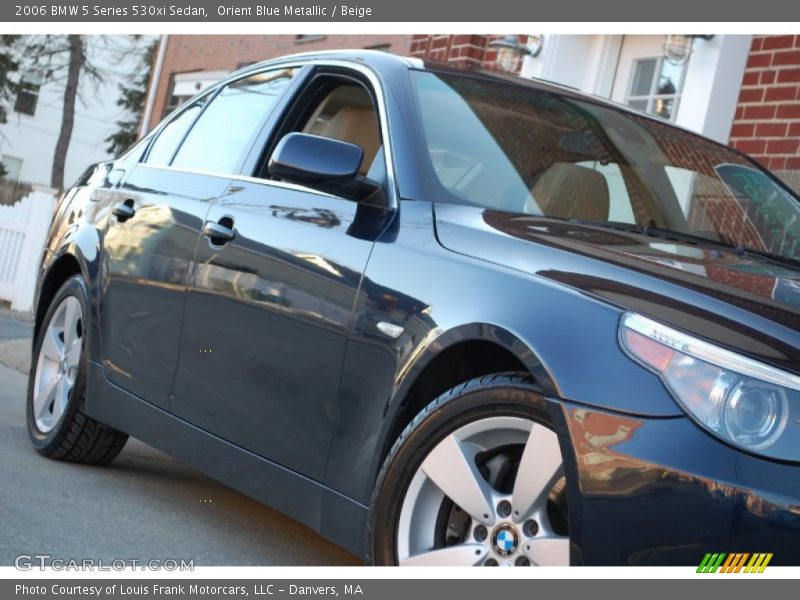 Orient Blue Metallic / Beige 2006 BMW 5 Series 530xi Sedan