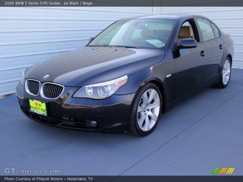 Jet Black / Beige 2005 BMW 5 Series 545i Sedan