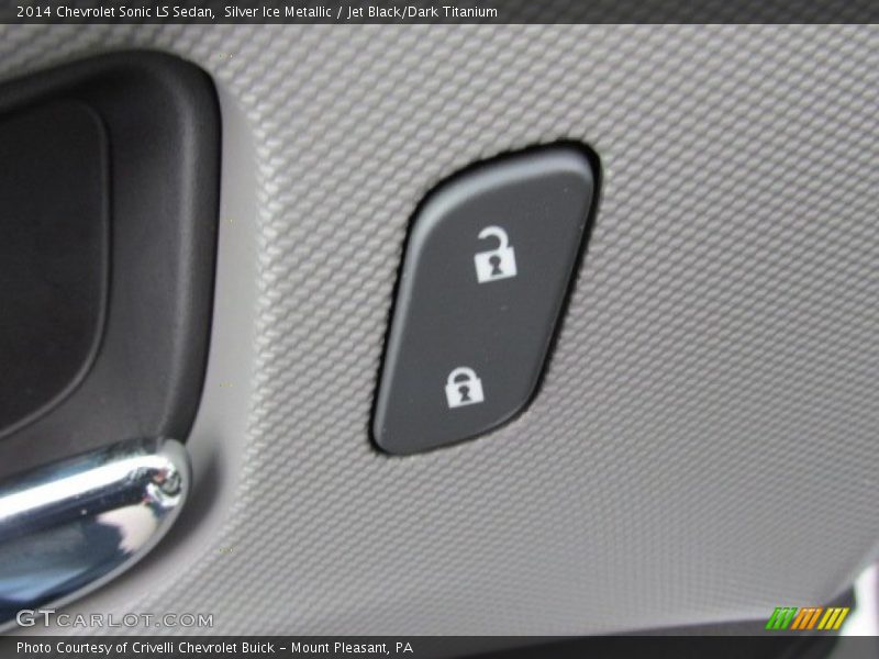 Silver Ice Metallic / Jet Black/Dark Titanium 2014 Chevrolet Sonic LS Sedan