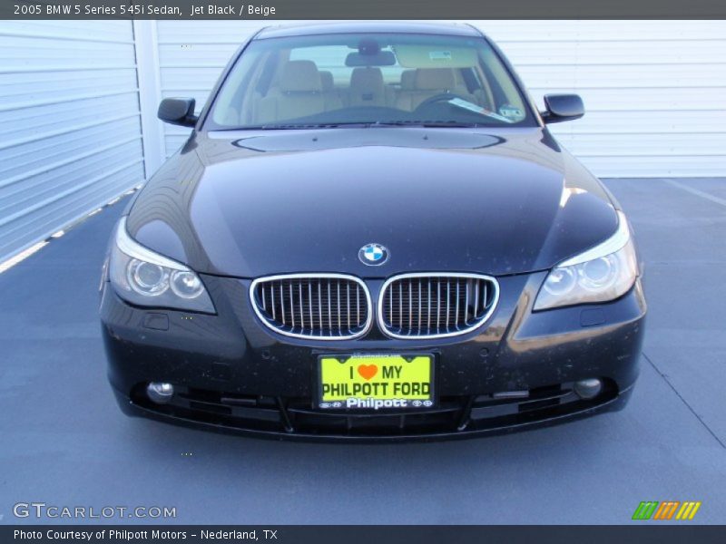 Jet Black / Beige 2005 BMW 5 Series 545i Sedan