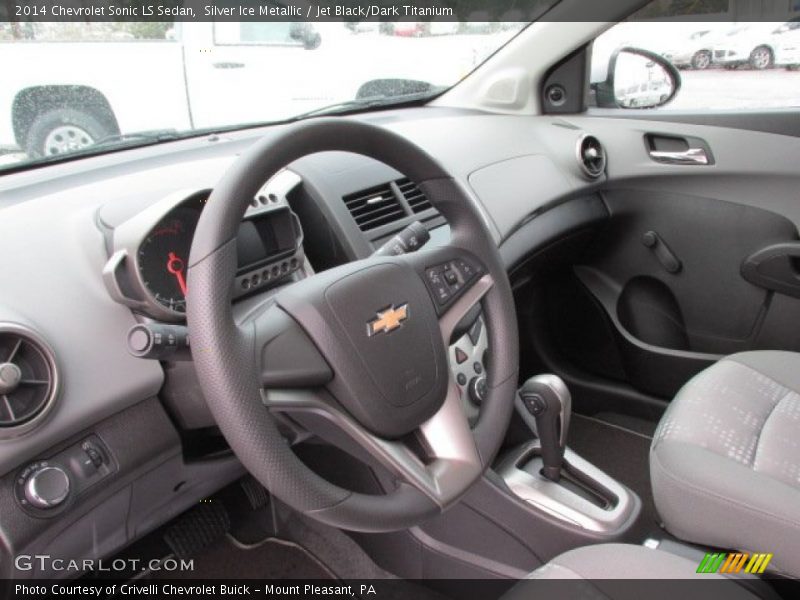 Silver Ice Metallic / Jet Black/Dark Titanium 2014 Chevrolet Sonic LS Sedan
