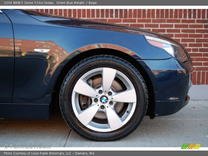 Orient Blue Metallic / Beige 2006 BMW 5 Series 530xi Sedan